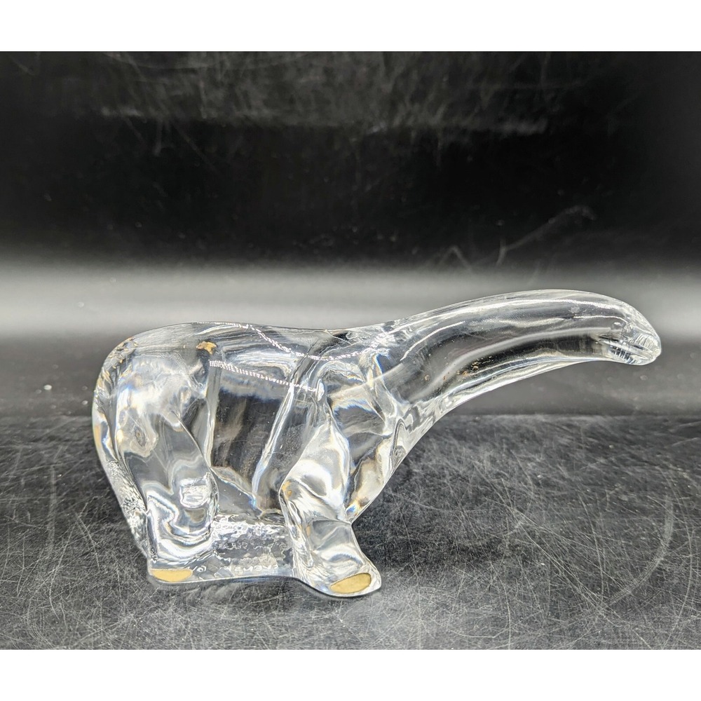 Kosta Boda Dinosaur Museum of Natural History Crystal Brontosaurus‎ Signed